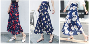 one-piece wrap batik skirt, a simple and elegant women dress style